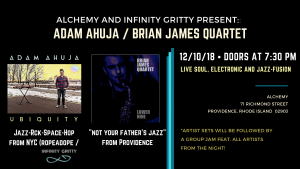 Adam Ahuja / Brian James Quartet at Alchemy