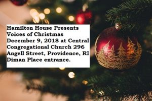 Hamilton House Presents: Multi Cultural Music Series "Voices of Christmas"
