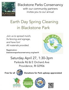 Earth Day Spring Cleaning in Blackstone Park