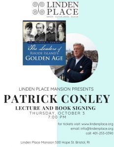 Lecture & Book Signing: The Leaders of Rhode Island’s Golden Age