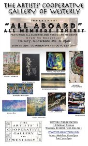 The Artists' Cooperative Gallery of Westerly presents "All Aboard" All Members Exhibit