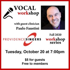 Providence Singers Hosts Vocal Workshop with Paulo Faustini