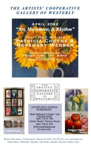 Artists’ Cooperative Gallery of Westerly April’s show "Art, Movement, and Rhythm" 
