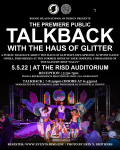 Haus of Glitter Public Talkback & Reception