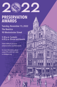 2022 Preservation Awards - Providence Preservation Society