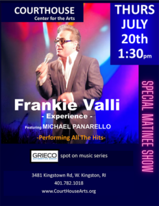 Frankie Valli 7/20/23 - 1:30 PM, Thursday Michael Panarello