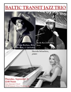 Third Thursdays @ Twelve (Noon): Baltic Transit Jazz Trio