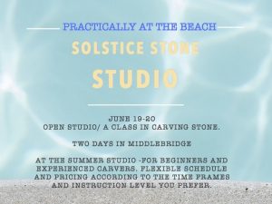 Solstice Studio: Carving Stone at The Summer Studio