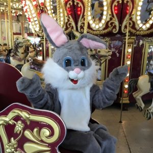 Visit with the Easter Bunny at Carousel Village