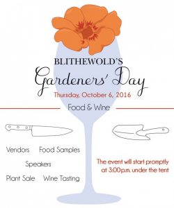 Gardener's Day - Food & Wine
